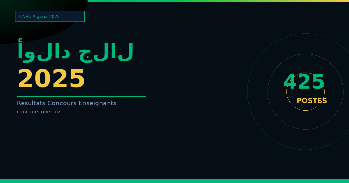 نتائج مسابقة الأساتذة 2025 ولاية أولاد جلال — 425 منصب (ابتدائي، متوسط، ثانوي)