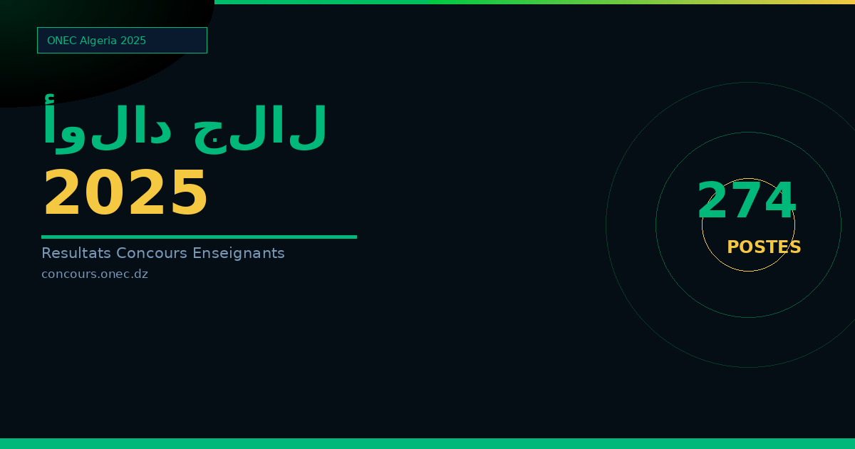 نتائج مسابقة الأساتذة 2025 أولاد جلال — الطور الابتدائي (274 منصب)