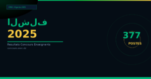 نتائج مسابقة الأساتذة 2025 الشلف — الطور الابتدائي (377 منصب)