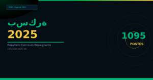 نتائج مسابقة الأساتذة 2025 ولاية بسكرة — 1095 منصب (ابتدائي، متوسط، ثانوي)